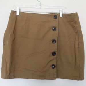 Button down mini skirt